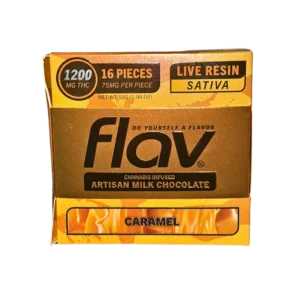 FLAV Chocolate Bar – CARAMEL Live Resin 1200mg