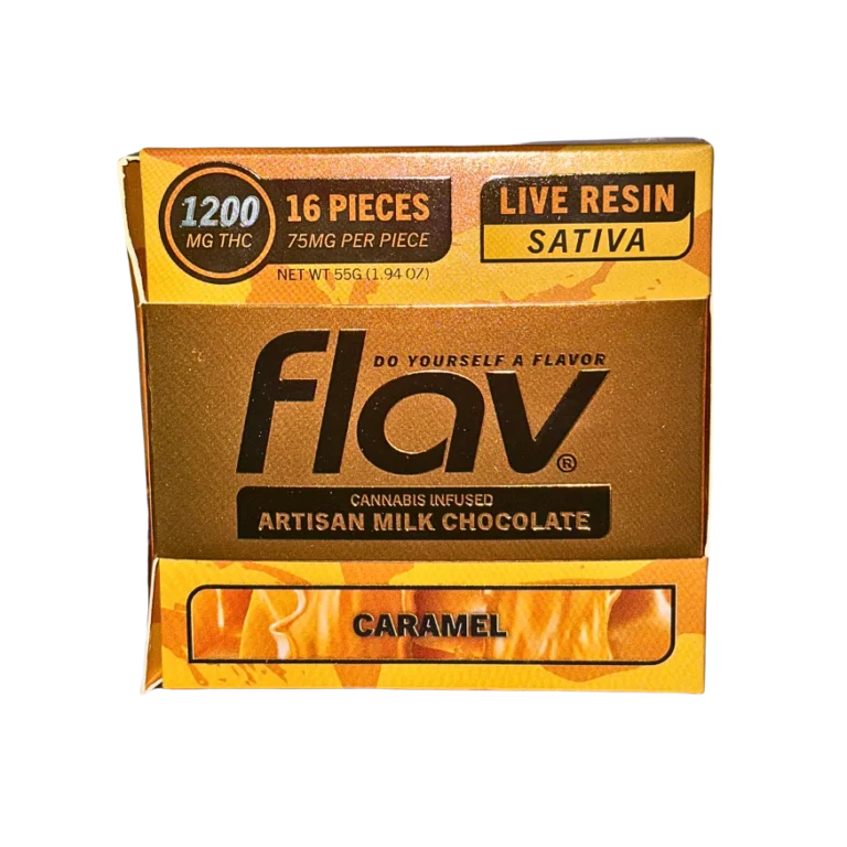 FLAV Chocolate Bar – CARAMEL Live Resin 1200mg