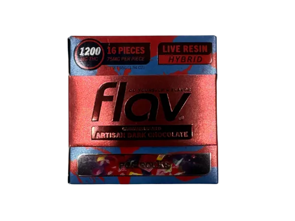 Flav Artisan Dark Chocolate 1200mg – Pop Rocks - Image 2